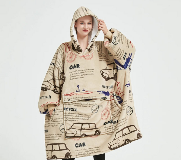 Oversized Classic Car Hoodie